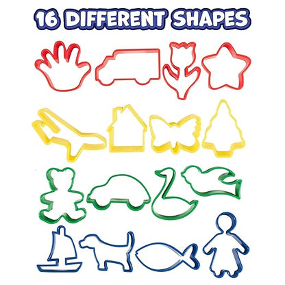 READY 2 LEARN Dough Roller and Cutters | Set of 17 | Dough Tools for Kids Ages 18m+ | Arts and Crafts Supplies for Toddlers | Roll, Cut, Mold and Play - Image 7