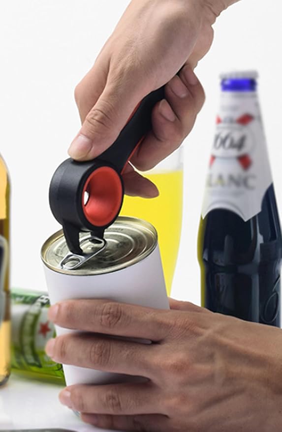 5 In 1 Multi Function Stainless Steel Plastic Can Jar Bottle Open Tighten Bottle Jar Can Opener for Small Hands, Seniors or Anyone Who Suffers from Arthritis Good Kitchen Tool - Image 3
