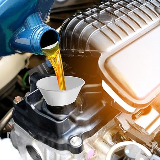 50 Disposable Funnels for Motor Oil & Other Liquids - 4.5 oz Foldable Engine Oil Funnel - Flat Pack