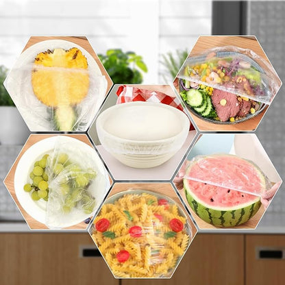200pcs Reusable Shower Caps for Sourdough Bread Proofing, Plastic Covers With Elastic - Image 7