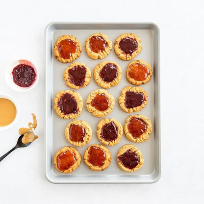 Nordic Ware Brilliant™ Colorful Bakeware 18 x 13 Half Sheet Pan, Nonstick made without PFAS or PTFE for safe cooking; Reinforced steel rim prevents warping - Image 3