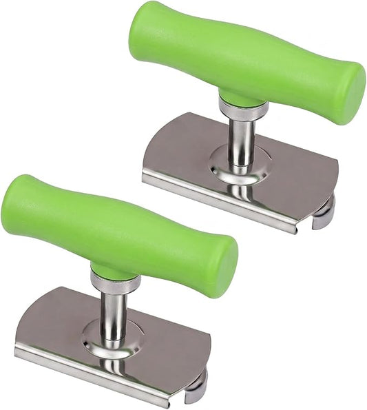 2Pcs Adjustable Jar Opener, Stainless Steel Labor-Saving Can Opener for Weak Hands Seniors, Universal Bottle Lid Gripper Tool for All Size Jars & Bottles