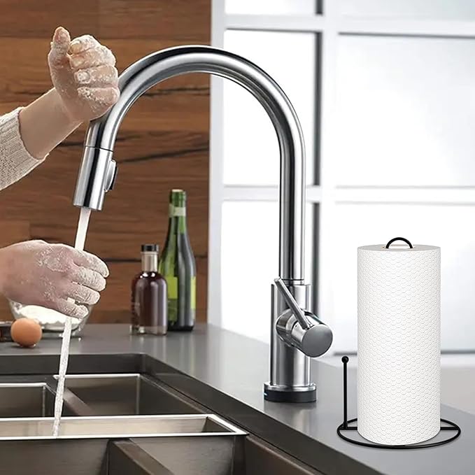Paper Towel Holder,30Pack Bulk Black Paper Towel Holder Stand Countertop for Kitchen - Image 5