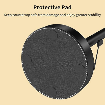 YUMORE Paper Towel Holder Countertop, Paper Towel Holder with Weighted Base Non Slip, Standing Paper Towel Roll Holder for Kitchen Bathroom, Stainles Steel - Image 6