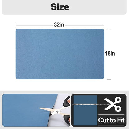Ecotrim - Dish Drying Mat for Kitchen Counter | Coffee Bar Mat for Countertops | Heat Resistant Drainer Mat with Non-slip Rubber Backed | Hide Stain Kitchen Absorbent Draining Mat | Blue 18"x32" - Image 6