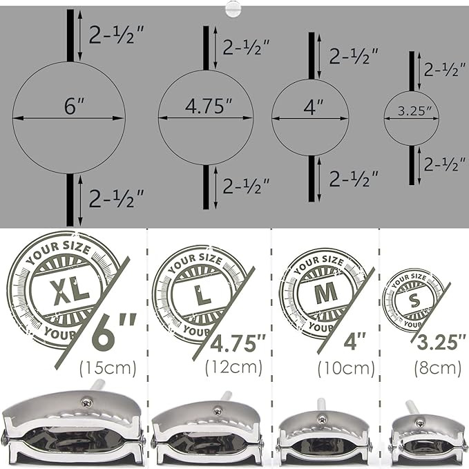Best Utensils Stainless Steel Ravioli Mould Pierogi Dumpling Maker Wrapper Pastry Dough Cutter Kitchen Accessories (M: 4 inch)