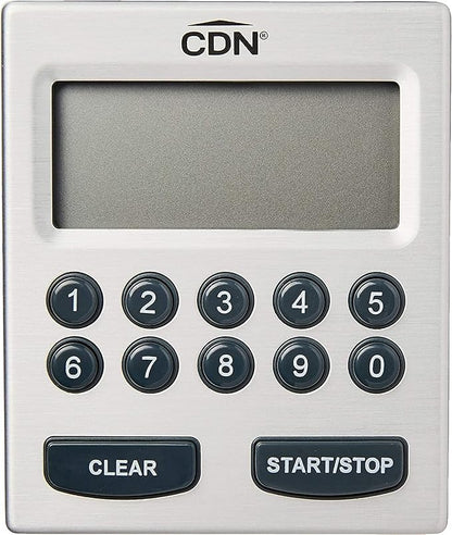 CDN Direct Entry 2- Alarm Digital Kitchen Timer | Counts Up & Down, 10 Hours by Hours, Minutes & Seconds, Big Digit, Loud & Long Audio/Vibrate Alarm, Stand, Hang, Magnet Mounting - TM30 - Image 9
