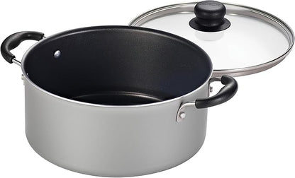 Tramontina Primaware 15-Piece Non Stick Cookware Set with Lids and Utensils, Aluminum Nonstick Pots and Pans Kitchen Set (Silver) - Image 9