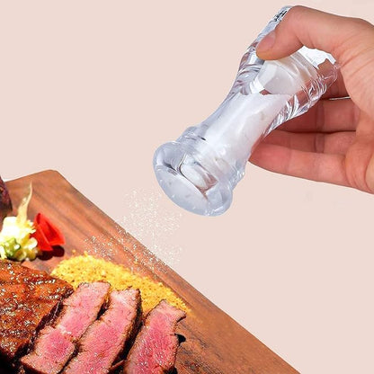LHS Pepper Mill and Salt Shaker Set of 2 Salt and Pepper Mill Shaker with Adjustable Coarseness-Clear - Image 6