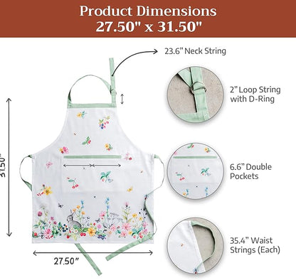 Maison d' Hermine 100% Cotton Apron for women with Pocket Kitchen Chef Apron for Men Cooking Mothers Day Gifts - Image 7