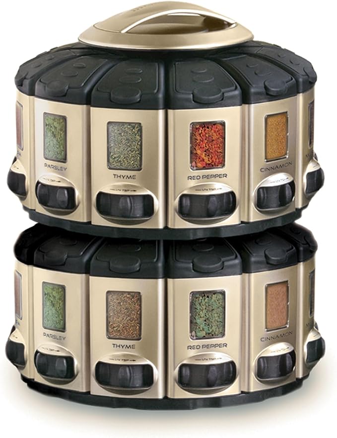 KitchenArt 57010 Select-A-Spice Auto-Measure Carousel Professional Series, Satin - Image 8