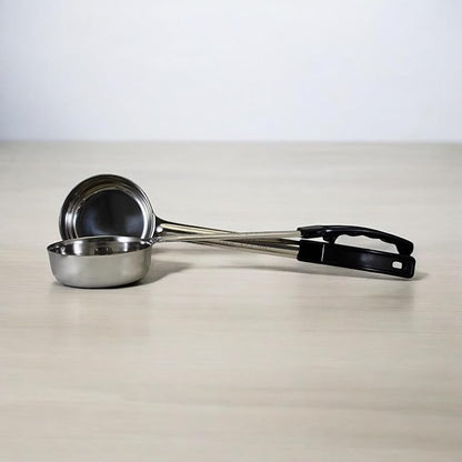 6 Ounce Solid Stainless Steel Portion Control Ladle Spoon for Measuring and Serving; Commercial Grade Serving Scoops [Pack of 12] - Image 9