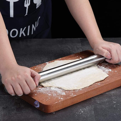 Stainless Steel Rolling Pin, Matte Finish 16.7 Inches, Berglander Rolling Pin For Baking Pizza Dough, Pie, Cookie, Essential Kitchen Utensil Gift Ideas For Bakers. - Image 8