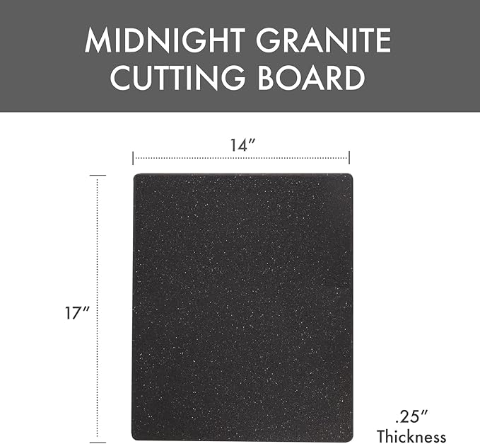 Dexas Superboard Reversible Pastry Board, 14 x 17 Inches, Midnight Granite Color - Dishwasher Safe, Plastic, Ideal for Baking and Food Prep - Image 3