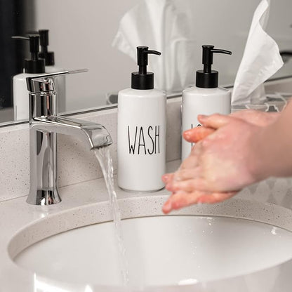 Heartland Home Porcelain 16oz Liquid Dispenser - Kitchen, Bathroom & Laundry Soap & Detergent Dispenser - Image 8