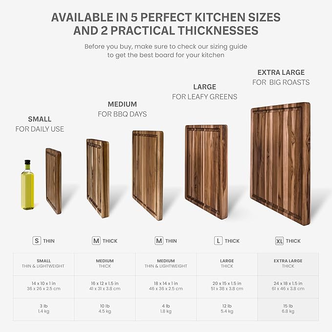 Teakhaus Cutting Board - Extra Large (XL) Wood Cutting Board with Juice Groove - Holiday Gift Ideas for Men and Women - Gift-Ready, Reversible, Edge Grain Wood, Knife Friendly - FSC Certified - Image 2