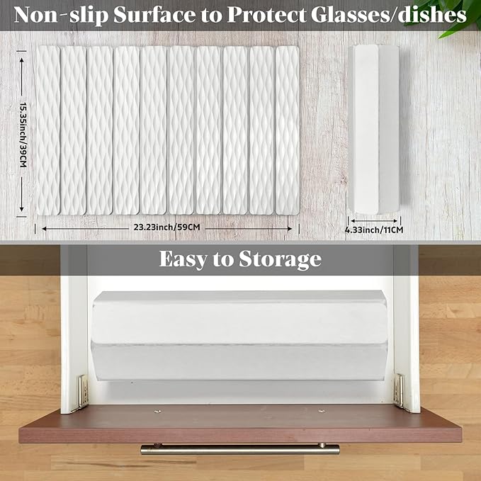 Stone Dish Drying Mats for Kitchen Counter, 24"(L)×16"(W) Wave - Pattern, Fast Drying Collapsible Dish Drying Mat, Eco-Friendly Absorbent Diatomaceous Earth Mats for Match Any Countertop - Image 2
