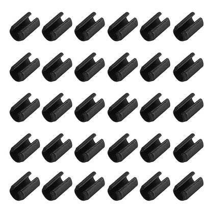MECCANIXITY 120Pcs Slotted Split Roll Pins 1/5 Inch(5mm) Dia. 3/10 Inch(8mm) Length Steel Spring Tension Expansion Dowels for Secure Fastening, Black