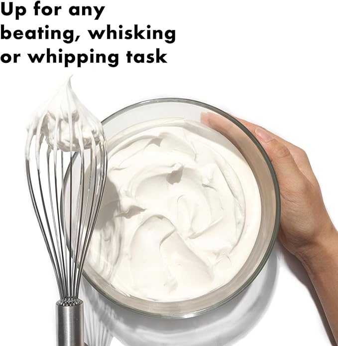 OYV 304 Stainless Steel Whisk Set, Dishwasher Safe Rustproof Metal Whisk, Professional Balloon Wire Whisks for Kitchen Cooking, Perfect For Blending, Whisking, Baking, Beating, 3 Packs (8" 10" 12") - Image 9
