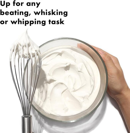 OYV 304 Stainless Steel Whisk Set, Dishwasher Safe Rustproof Metal Whisk, Professional Balloon Wire Whisks for Kitchen Cooking, Perfect For Blending, Whisking, Baking, Beating, 3 Packs (8" 10" 12") - Image 9