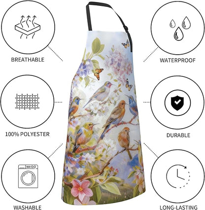 Funny Apron Polyester Grooming Aprons with Pocket for Cooking Kitchen Grilling Adults