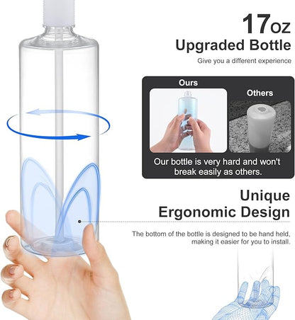 GAGALIFE Sink Soap Dispenser Matte Black, Built in Soap Dispenser with 17 OZ Bottle, Lotion Dispenser for Kitchen Sink, Refill from The Top - Image 7