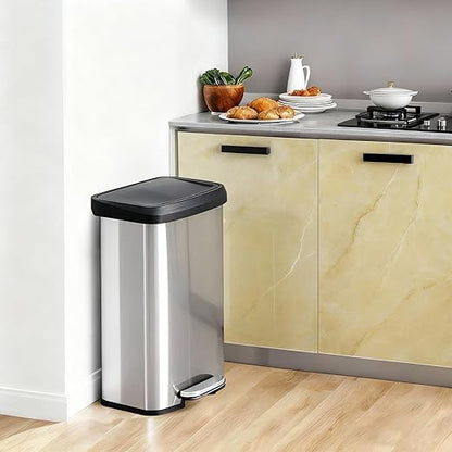 21 Gallon Kitchen Trash Can (80 L), Stainless Steel Garbage Can with Soft-Close Lid & Foot Pedal, Large Step-on Waste Bins Trash for Home Office - Image 4