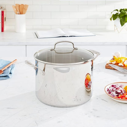 Cuisinart 76610-26G Chef's Classic 10-Quart Stockpot with Glass Cover,Brushed Stainless - Image 2