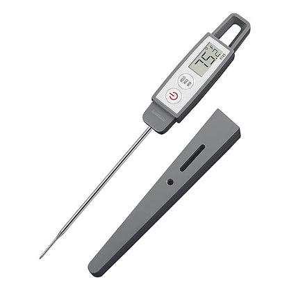 Lavatools PT09 Super-Quick Commercial Grade Digital Thermometer for Cooking, Meat, Candy, Candle, Liquid, Oil, 4.5" Compact Probe, Splash Proof, °C/°F Toggle, Hold Function - Sesame by Lavatools