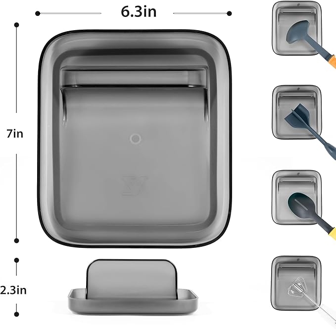 Li&Zhao Spoon Rest for Stove Top - Kitchen Counter Utensil Rest, Pot Lid Holder, Cooking Spoon Holder
