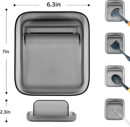 Li&Zhao Spoon Rest for Stove Top - Kitchen Counter Utensil Rest, Pot Lid Holder, Cooking Spoon Holder