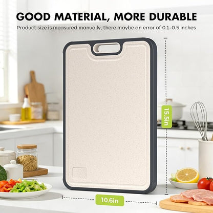 Sumzzz Titanium Cutting Board for Kitchen, Cutting Board Double Sided Food Grade, Pure Titanium/PP, Easy to Clean Large Size 16”×10” - Image 5