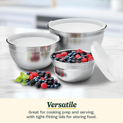 Cuisinart Mixing Bowl Set,Stainless Steel,3-Piece,CTG-00-SMB,(Pack of 4) - Image 3
