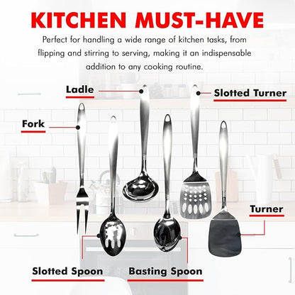 Chef Craft Select Cooking Ladle, 11.5 inch, Stainless Steel - Image 6