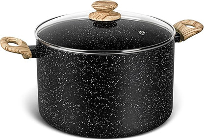 MICHELANGELO Stock Pot with Lid, 10 Quart Large Pot for Cooking, Nonstick Cooking Pot with Healthy Coating, Non Stick Soup Pots Induction Compatible by Michelangelo