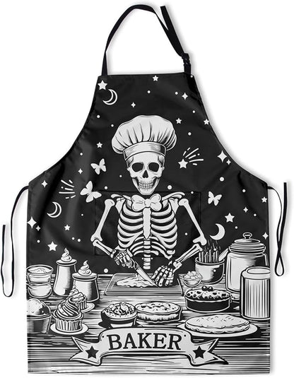 Funny Apron Polyester Grooming Aprons with Pocket for Cooking Kitchen Grilling Adults