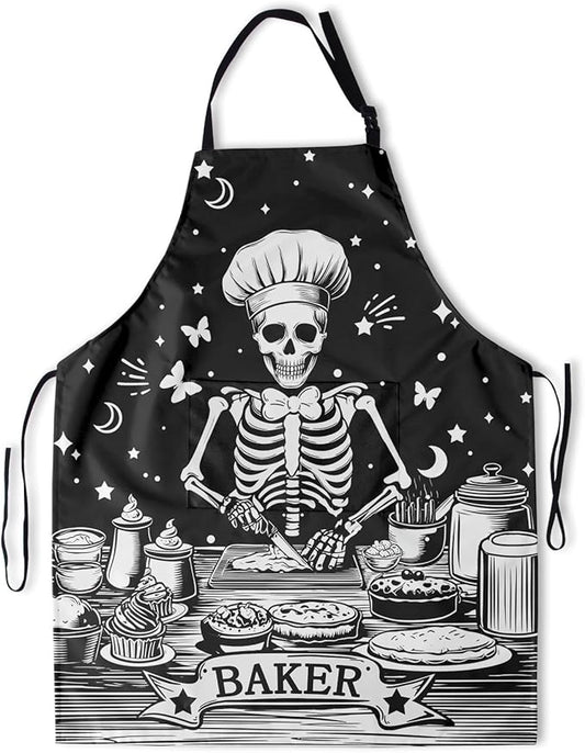 Funny Apron Polyester Grooming Aprons with Pocket for Cooking Kitchen Grilling Adults