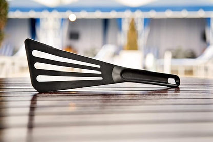 Matfer Bourgeat Exoglass® High Temperature Pelton Spatula, Black - Image 4