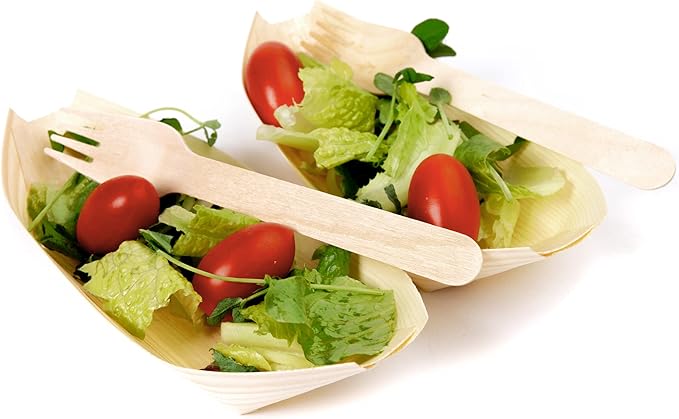Perfect Stix Green Fork 158-250ct Disposable Wooden Forks (Pack of 250), Plain Forks, 6"L x 1.3"W - Image 3