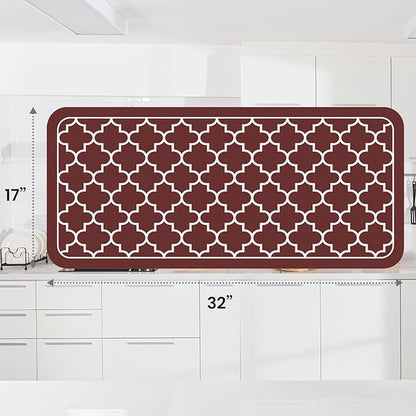 WISELIFE Dish Drying Mat Super Absorbent Drying Mat Large Dish Drying Mats for Kitchen Counter Easy Clean Dish Mat Kitchen Drying Mat18"x 32" Stylish Red - Image 3