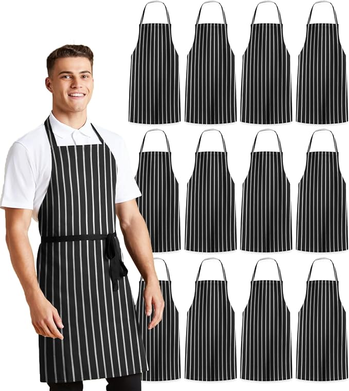 Avalon Kitchen Aprons for Men - 100% Polyester Chef Apron Women with Extra Long Ties - Cooking Aprons for Women & Mens Apron by Avalon+Kitchen