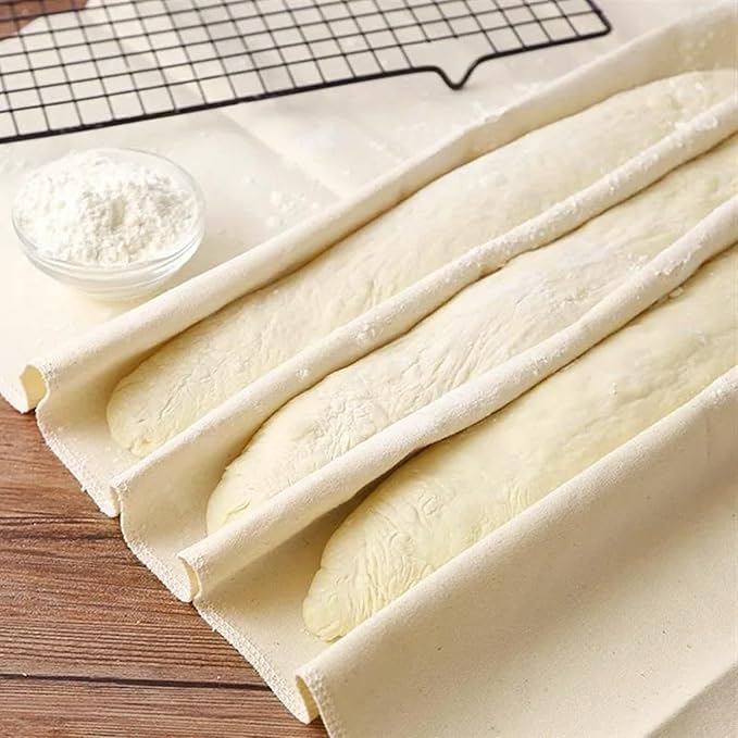 Ninsula 4PCS Tea Towels for Baking Sourdough, 14x18.8 Inch Reusable Thick Bread Towels for Proofing, Bread Cloth for Baguettes, Pastry, Loaves - Image 7