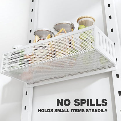 Pantry Door Organizers and Storage, 8-Tier Large Metal Heavy-Duty Frame Over the Door Spice Rack, 2 in 1 Wall-Mounted or Hanging shelf for Kitchen, Bathroom, Laundry Room, Bedroom, Closet &Nursery - Image 3