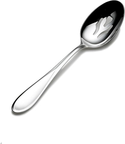 Mikasa 5080632 Bravo Stainless Steel Large Slotted Serving Spoon