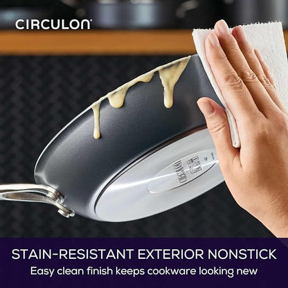 Circulon A1 Series with ScratchDefense Nonstick Induction Frying Pan, 10-Inch, Fry Pan, Graphite - Image 7