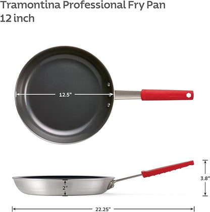 Tramontina Professional 12-Inch Ceramic Non Stick Large Frying Pan, Heavy-Gauge Aluminum Skillet with Ceramic Nonstick Coating, Dishwasher and Oven Safe, Black - Image 5