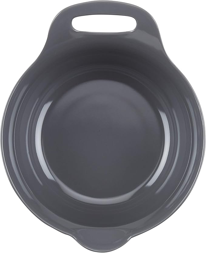 Rachael Ray Tools and Gadgets Nesting / Stackable Mixing Bowl Set with Pour Spouts and Handle - 2 and 3 Quarts, Red and Gray - Image 3