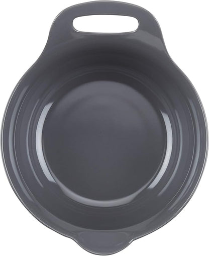 Rachael Ray Tools and Gadgets Nesting / Stackable Mixing Bowl Set with Pour Spouts and Handle - 4 and 5 Quarts, Red and Gray - Image 3