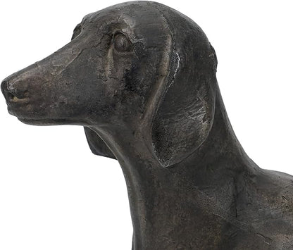 Vintage Dachshund Dog Paper Towel Holder Black Wiener Dog Tissue Towel Display Stand Freestanding Animal Toilet Paper Holder for Kitchen Countertop Home Decor