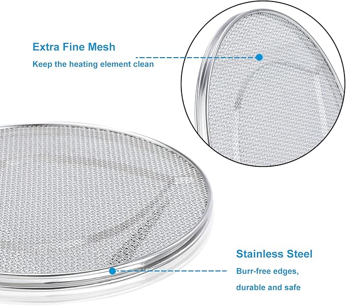 2PCS Replacement Splatter Shield for Ninja Foodi FG551 Air Fryer,Stainless Steel Splatter Screen Part for Ninja Foodi Smart XL 6-in-1 Indoor Grill, FG550, BG500A, DG551